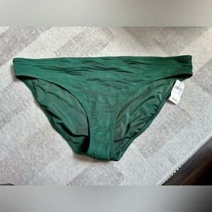 Aerie Textured Bikini Bottom Green NWT (Size XL)